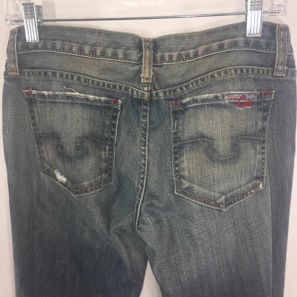 Blue Cult Women's Juniors Bootcut Distressed Size 27 - Picture 3 of 8